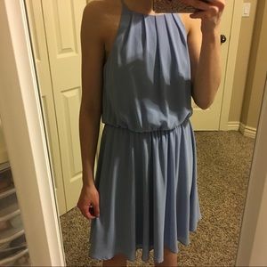 Francesca’s halter chiffon dress